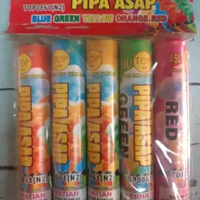 MAINAN PIPA ASAP WARNA WARNI BESAR PER PCS