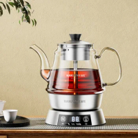 Electric Kettle with Steam Spray and Tea Infuser Glass Tea Hot Water Kettle Healthy Infusion Kettle Household 220V