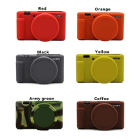 Silicone Soft Armor Skin Camera Case Body Cover Protector for Sony ZV-1 ZV1 Digital Cameras