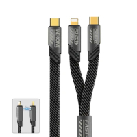 New Mech Style TypeC to USBC Charge Adapter 65W PD 20W Fast Charging Data Cable For Huawei Xiaomi Samsung