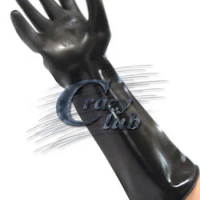 100% Pure Natural Latex Hood Mask Fetish Rubber Fetish Latex Gloves Elbow Length Heavy Latex Gloves Free Shipping Fast Delivery