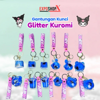 Gantungan Kunci / Tas / Serbaguna - Ganci Desain Karakter Seri Kuromi Air Glitter