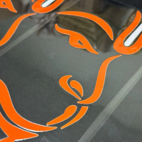 Hanuman Half Face Car Sticker 3D UV SPOT WARNA SINDURAM