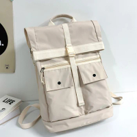 Large Capacity Backpack Men 15.6 Inch Laptop Backpack Women Casual Campus Student Bagpack Nylon