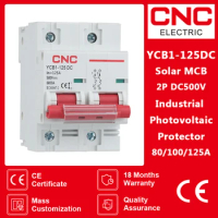 CNC DC Circuit Breaker 2P DC250V 500V Solar Energy Photovoltaic DC Circuit Breaker Mini Circuit Breaker 80A/100A/125A