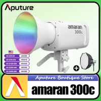 Aputure Amaran 300c RGB LED Video Light for Studio Photography with Bowens Mount App Control 9 Light Effect CRI 95+ TLCI 95+