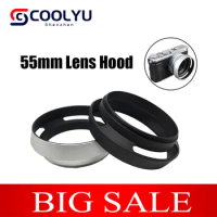 55mm Metal Camera Lens Hood Wide-Angle Lente Protector Cover For Fuji Canon EOS Sony Pentax Olympus Nikon D5600 D5300 D7500 DSLR