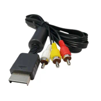 Audio Video AV Cable to RCA for SONY PS2 PS3 PlayStation Cable Console TV Game Computer Accessories Multi Component Games 1.8m