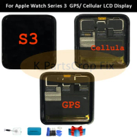 GPS+Cellular Original For Apple Watch Series 3 LCD Display Touch Screen Digitizer Series3 S3 38mm/42mm Replacement Free Gift