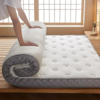 Mattress Topper Bedroom Furniture Accessories Cotton Sponge Mattress Topper Topper Portable Soft Double-sided Tatami Mat