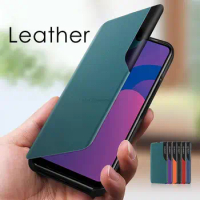 Smart Window View Magnetic Leather Flip Case For Samsung Galaxy A11 A12 A31 A51 A71 A21s A22 A32 A52 A72 M21 M31 M52 A13 Cover