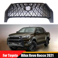 Pickup Modified Racing Grills For Hilux Grill Auto Accessories Front Bumper Mesh Cover Grills For Toyota Hilux Revo Rocco 2021
