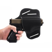 Universal Gun Leather Belt Holster Hunting Shooting Outdoor Sports Tactical Holster Conceal Carry Glock 19 1911 Gun Case