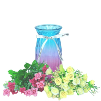 【綠色職人】歐式雙色漸層花器 藍紫(花瓶 漸層)