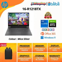 HP Victus Laptop 16-R1218TX Mica Silver i7 14650HX Win11 OHS