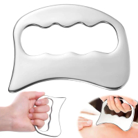 Stainless Steel Large Scraping Plate Facial Scraping Tool Metal Beauty Muscles Facial Tightens C4J2