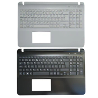FOR SONY VAIO FIT15 SVF15 SVF152 SVF153 SVF15E SVF154 SVF153A1QT Brazil BR laptop keyboard with palmrest upper cover