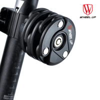 Wheelup Retractable cable Anti-Theft Bike Lock Foldable Cycle Hamburger Security Steel Folding Chain cube Lock for Road Mtb