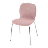 KARLPETTER 餐椅, gunnared 深粉色/sefast 鍍鉻