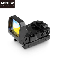 Folding Reflex Sight Metal Black Dot Sight With Rubber Cover For 20mm Rails Use CR2032 Coin Cell Battery Optical Machine