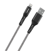 【Philips 飛利浦】USB to Lightning 125cm 防彈絲MFI手機充電線(DLC4571V)