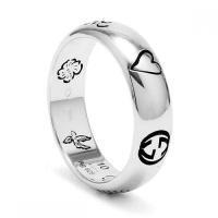 古馳 - GUCCI 'BLIND FOR LOVE' RING 古馳 戒指 盲愛 GC-YBC455247001-18 1pc