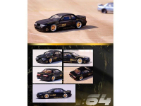 SILVIA S13 V1-pandem Rocket Bunny - Black - INNO 1:64 Bộ Sưu Tập Xe mô hình Diecast phiên bản giới h