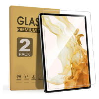 2 Pack 9H Hardness Tempered Glass Film Screen Protector Fit Samsung Galaxy Tab S9 / S9 FE / S8 / S7 11 Inch