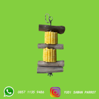 Parrot Toys Mainan Tusukan Jagung Burung Macaw Afgrey Kakatua Conure