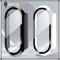 Tempered Glass Case for Xiaomi Mi Band 9 / Mi Band 8 All-Around Anti Gores Hard PC Screen Protector 
