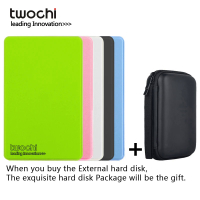 TWOCHI''2TB 1TB Super External Hard Drive Disk USB3.0 HDD Storage สำหรับ PC, Mac,แท็บเล็ต,X, PS4,ทีวี: เพิ่มโลโก้สำหรับการออกแบบฟรี