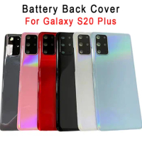 New Housing Case For Samsung Galaxy s20 S20+ S20 Plus 6.7" Battery Back Cover Rear Door Glass Panel Replacement Parts +Lens