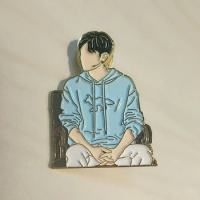 Xiao Zhan Wang Yibo Figure Cute Metal Brooch Bo Jun Yi Xiao Cartoon Mini Badge Men Women Accessories Fans Collection Gift