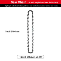 16Inch Chainsaw Chain 59 Drive Links Chainsaw Chain 3/8" LP Mini Guide Saw Chain Replacement Portable 0.050" Gauge Chainsaw