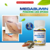Megabumin - Kapsul Minyak Ikan Gabus Plus Gamat Emas Obat Luka Pasca Operasi Caesar Cepat Kering