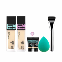 【MAYBELLINE 媚比琳】FIT ME 反孔特霧/水光粉底液全新升級PRO版30ml 2入組