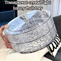 BESTBUY New Dried Fruit Box Household Good-looking Affordable Luxury Style Multi-Layer Fruit Plate L