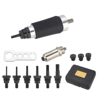 Alat Nat Rivet, Dua Fungsi, Mandrel Nut Rivet & Rivet, 6 Kepala Rivet, Penyesuai Gerudi Elektrik, Se
