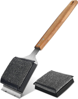 Grill Brush BBQ Cleaner Brush - Barbecue Brush for Outdoor Grill with 1 PCS Replacement Cleaning Hea