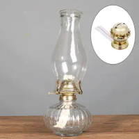 Kerosene Oil Lamp Part Vintage Oil Lamps Burner Oil Lamp Replacement Burner for Transparent Glass Oil Lantern Desktop Oil Lamps