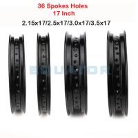 17 inch motorcycle 2.15x17/2.5x17/3.0x17/3.5x17 Inch 36 Spokes Holes Aluminum Alloy Motorcycle Wheel Rims