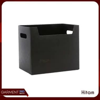 Storage Box Lipat Foldable Desktop Storage Tempat Penyimpanan Buku Baju Stationary Bahan Plastik Mik
