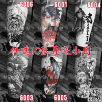 花腿紋身貼防水男女 持久ins風小腿歐美網紅仿真暗黑刺青花臂霸氣-UM.有米家居