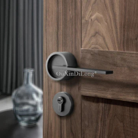 1Set Gold American/Bedroom Door Handle Lock Security Entry Split Silent Lock Core Door Hardware Indoor Door Handle Lockset GF358
