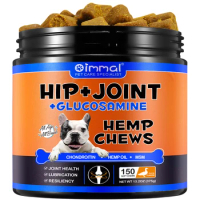 Hip and Joint Supplement for Dogs Glucosamine Joint Pain Relief Treats Chondroitin MSM Supplement Health Mobility Support Chews
