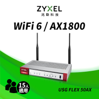 Zyxel合勤 USG FLEX 50AX 雲端防火牆路由器 流量管理/內容過濾/支援VPN/資安