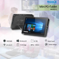 HIGOLE F3 Mini PC Tablet Windows 10 Pad 8 Inch Touch Screen Display Intel Z8350 Quad Core HDMI-compatible 2+32G Mini PC Computer