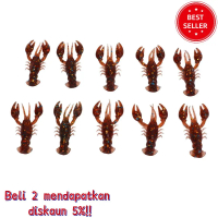 TOGO 20PCS Tahan lama PVC Umpan Crawdad 5.5cm 5 Warna Umpan Memancing Lembut Gewang Tiruan Memancing