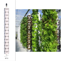 Greenhouse Vertical Farming 15 Layers 90 Holes Hydroponics Growing System Motorized Rotating Aeroponic Tower