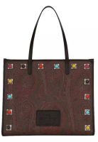 Etro EtMEDIUM CROWN ME PAISLEY Tote Bag in Red